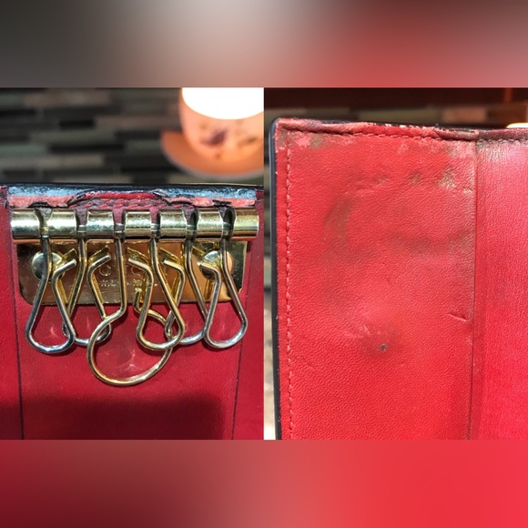 GUCCI GG Blooms Flora Leather Key Holder πΈππ₯ - Picture 15 of 17